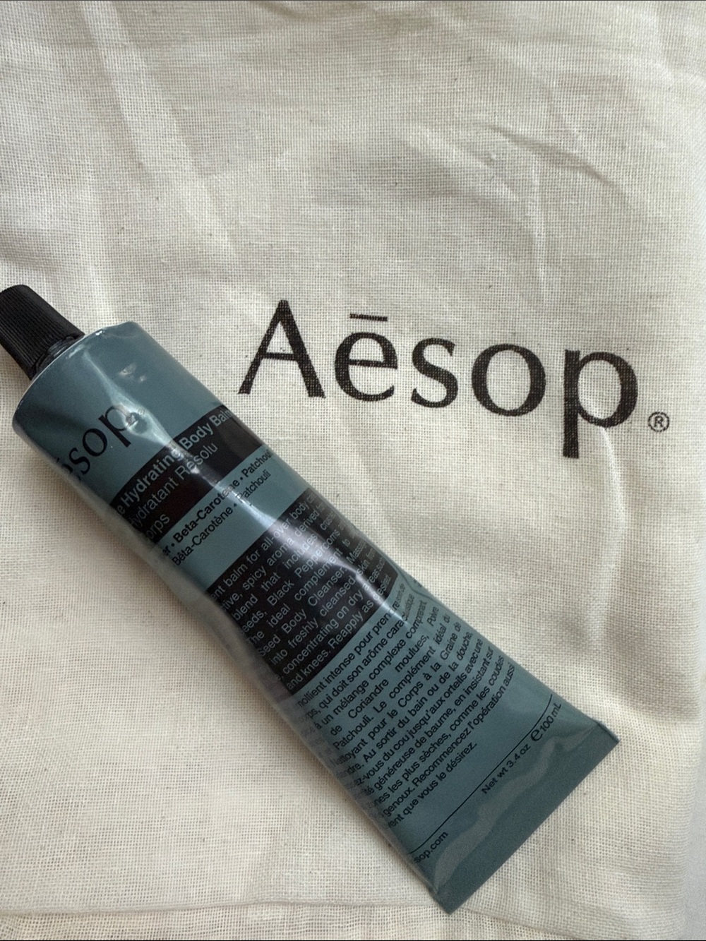 Aesop Resolute Hydrating Body Balm  3.4 oz / 100 ml tube brand new sealed w. bag